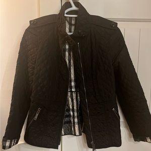 Burberry size 4 black ladies jacket
